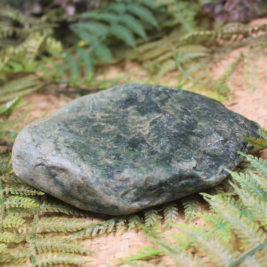 Freeform Kawakawa Pounamu Sculpture