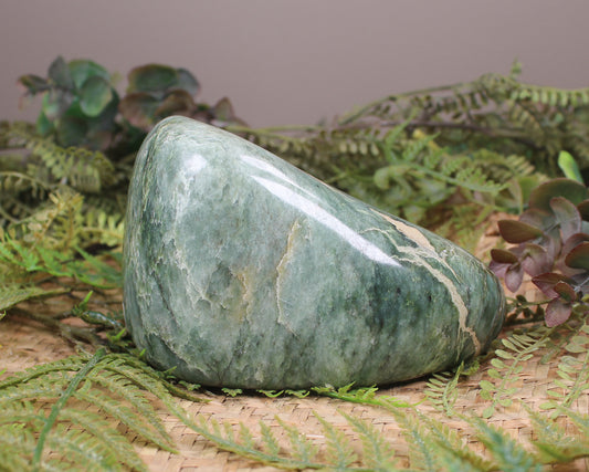 Freeform Kawakawa Pounamu Sculpture