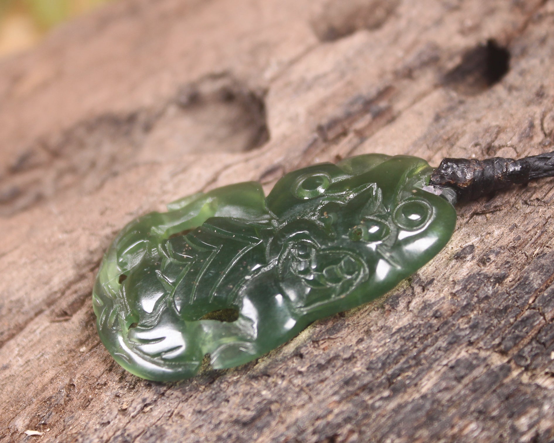 Hapopo Pounamu Hei Tiki - NZ Greenstone