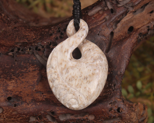 Whale Bone Twist Pendant