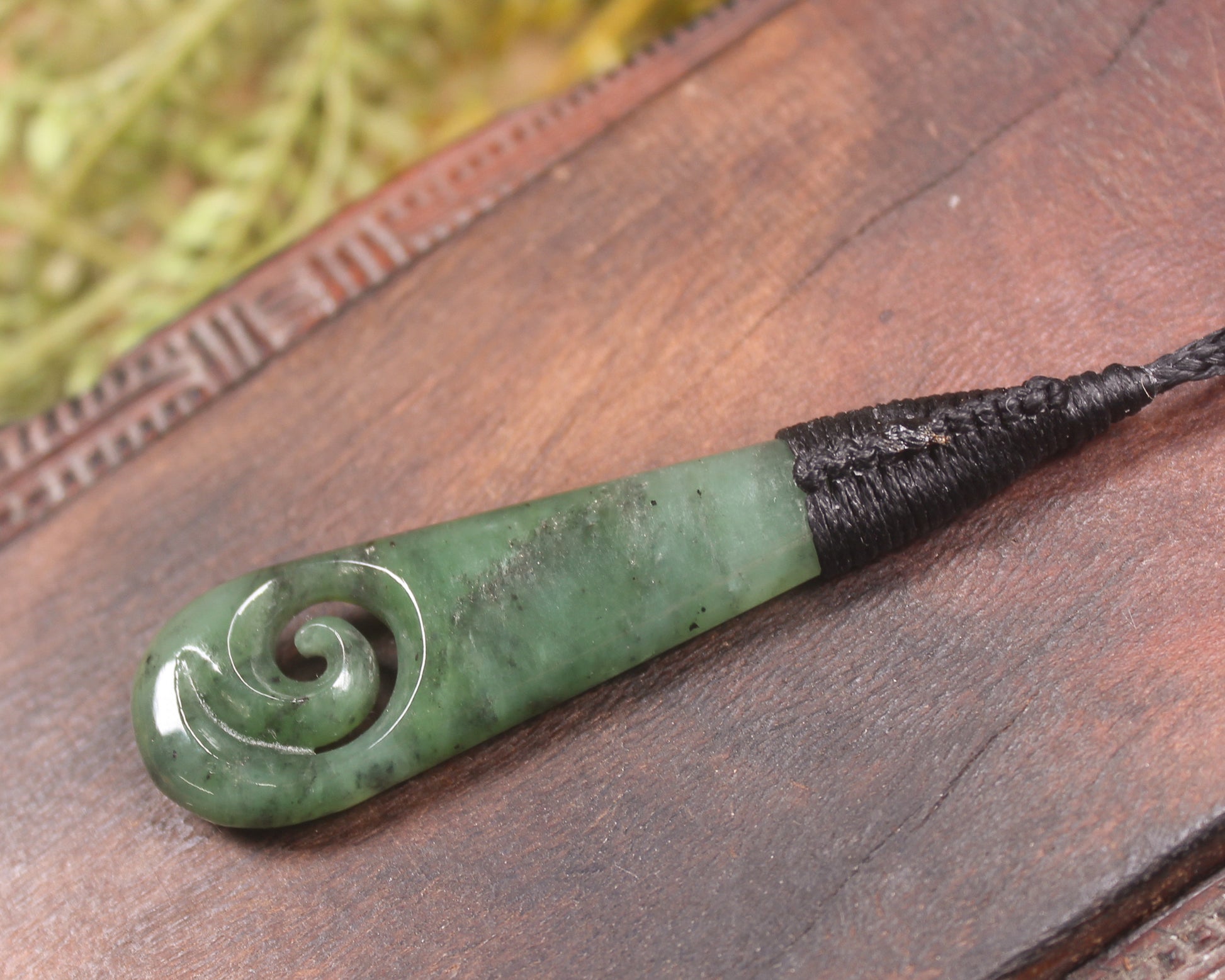 Roimata with Koru Pounamu Pendant - NZ Greenstone