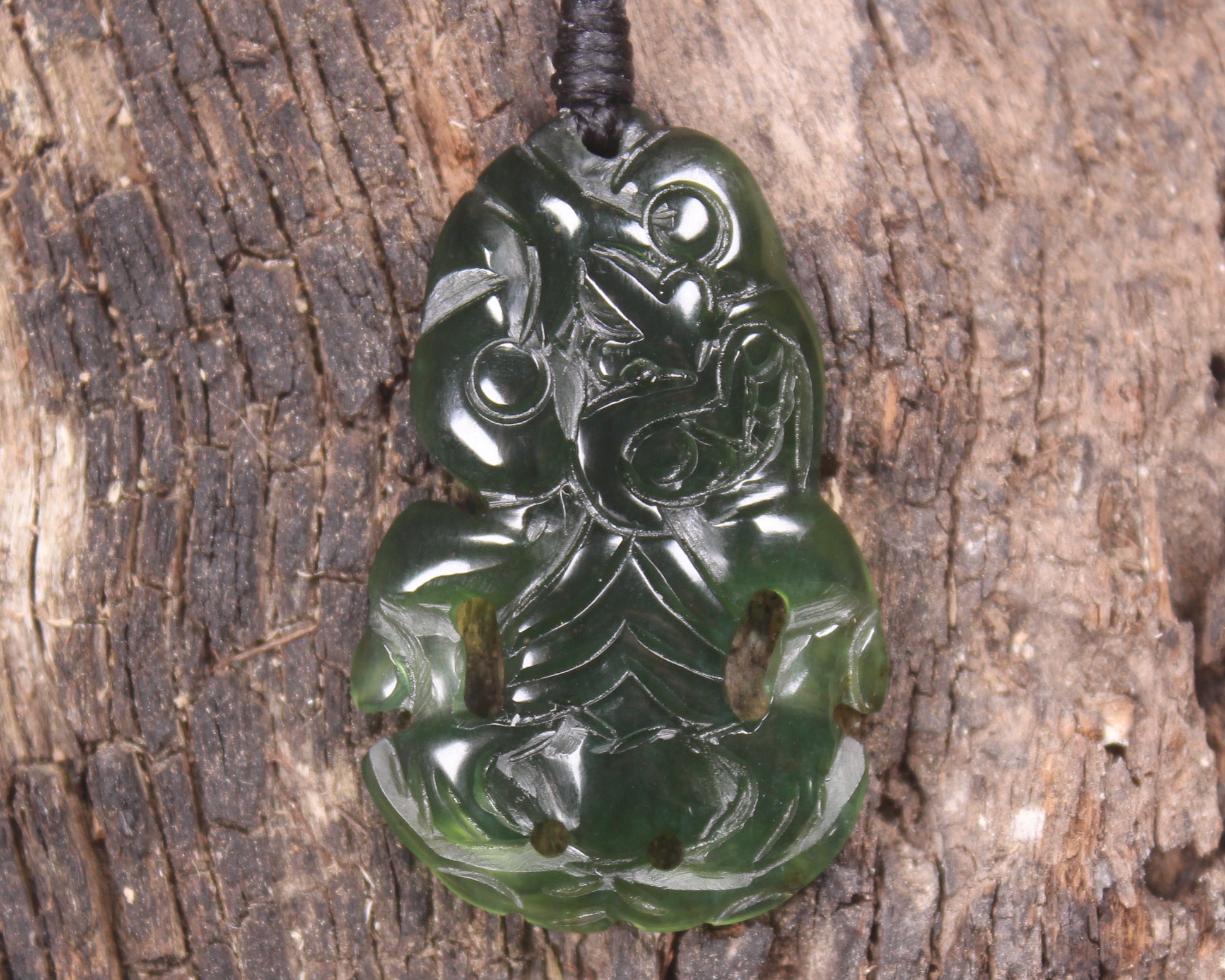Tangiwai Pounamu Hei Tiki - NZ Greenstone