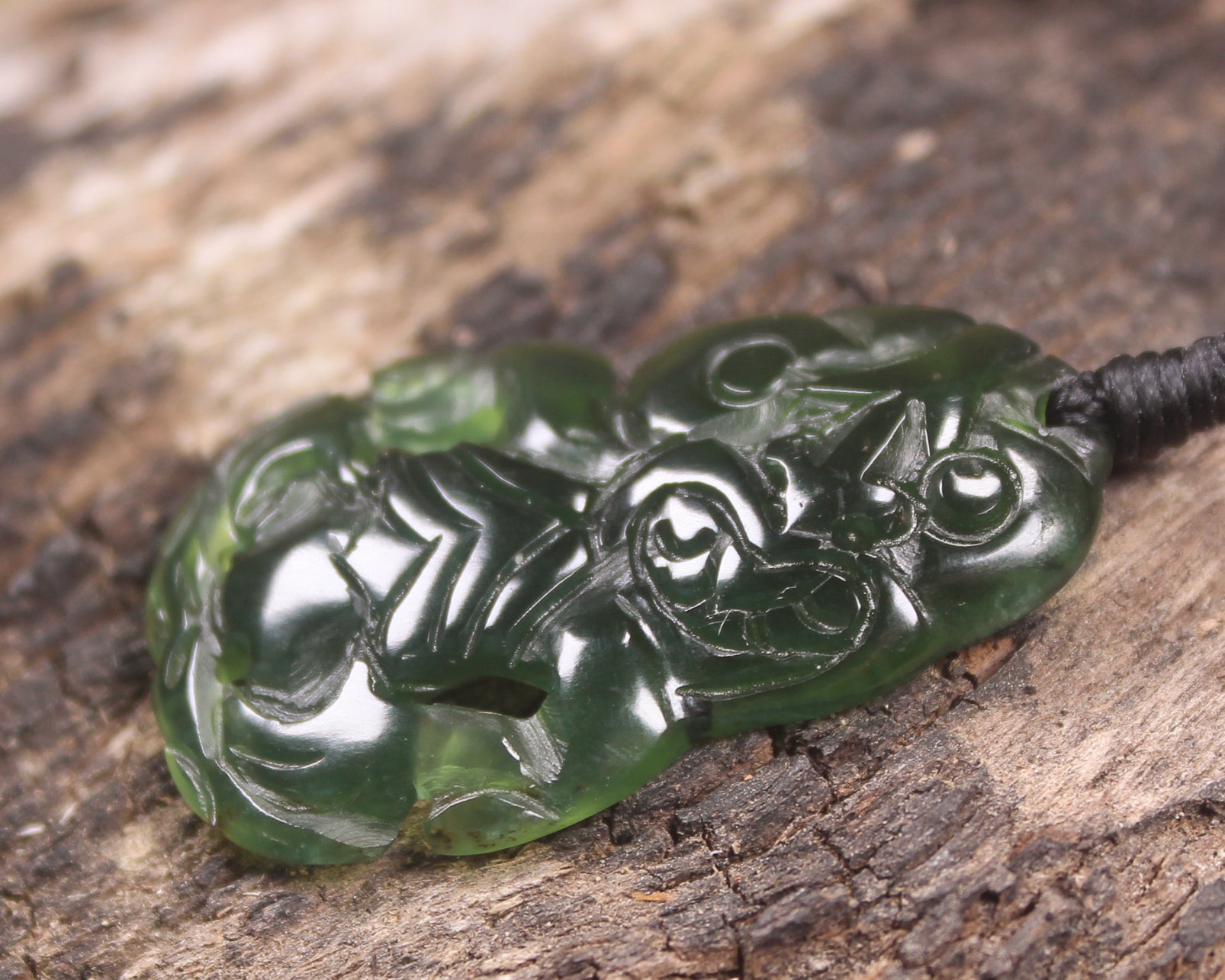 Tangiwai Pounamu Hei Tiki - NZ Greenstone