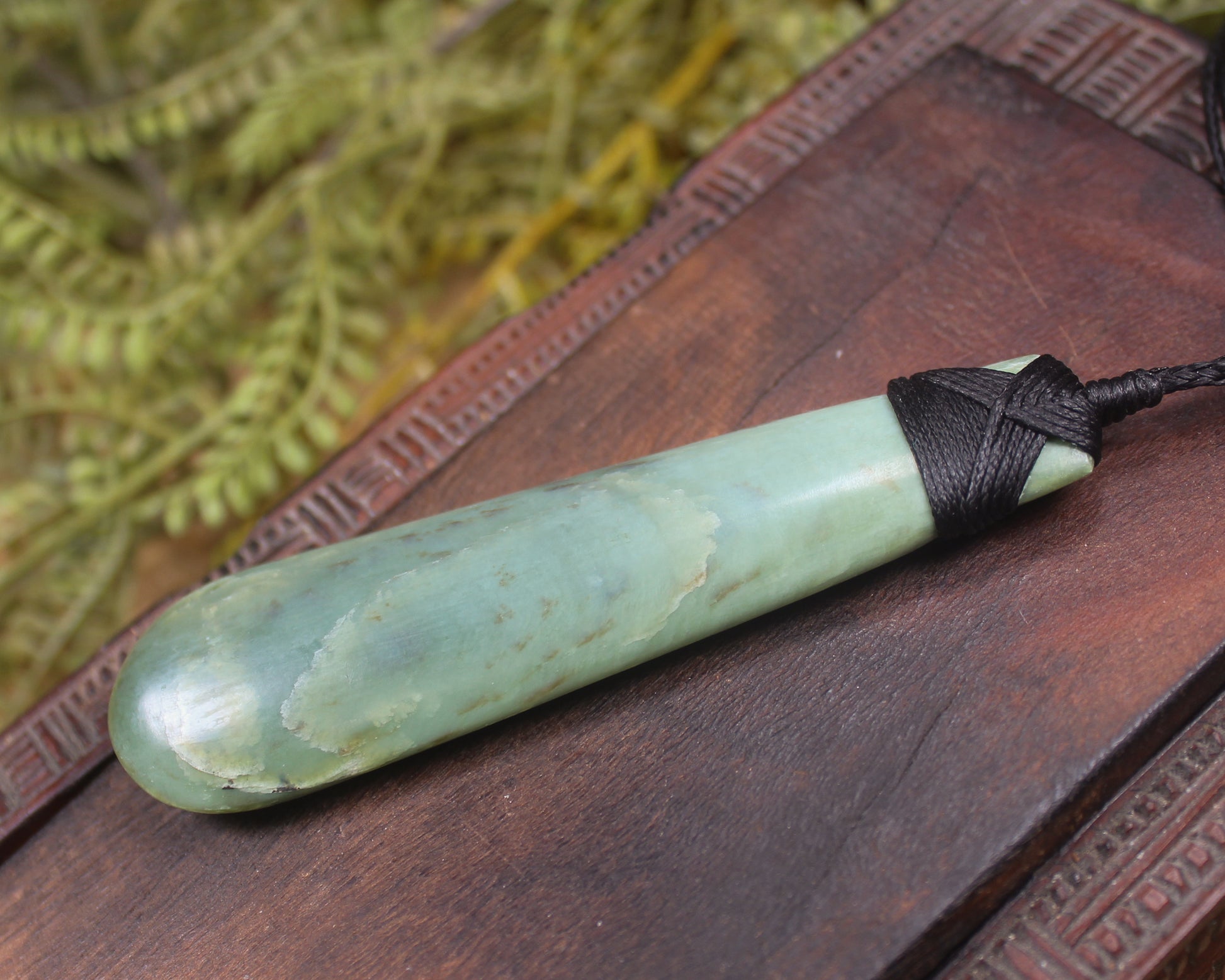 Roimata Teardrop carved from Kokopu Pounamu - NZ Greenstone