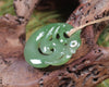 Koropepe carved from Hapopo Pounamu - NZ Greenstone