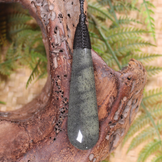 Roimata or Teardrop carved from NZ Serpentine