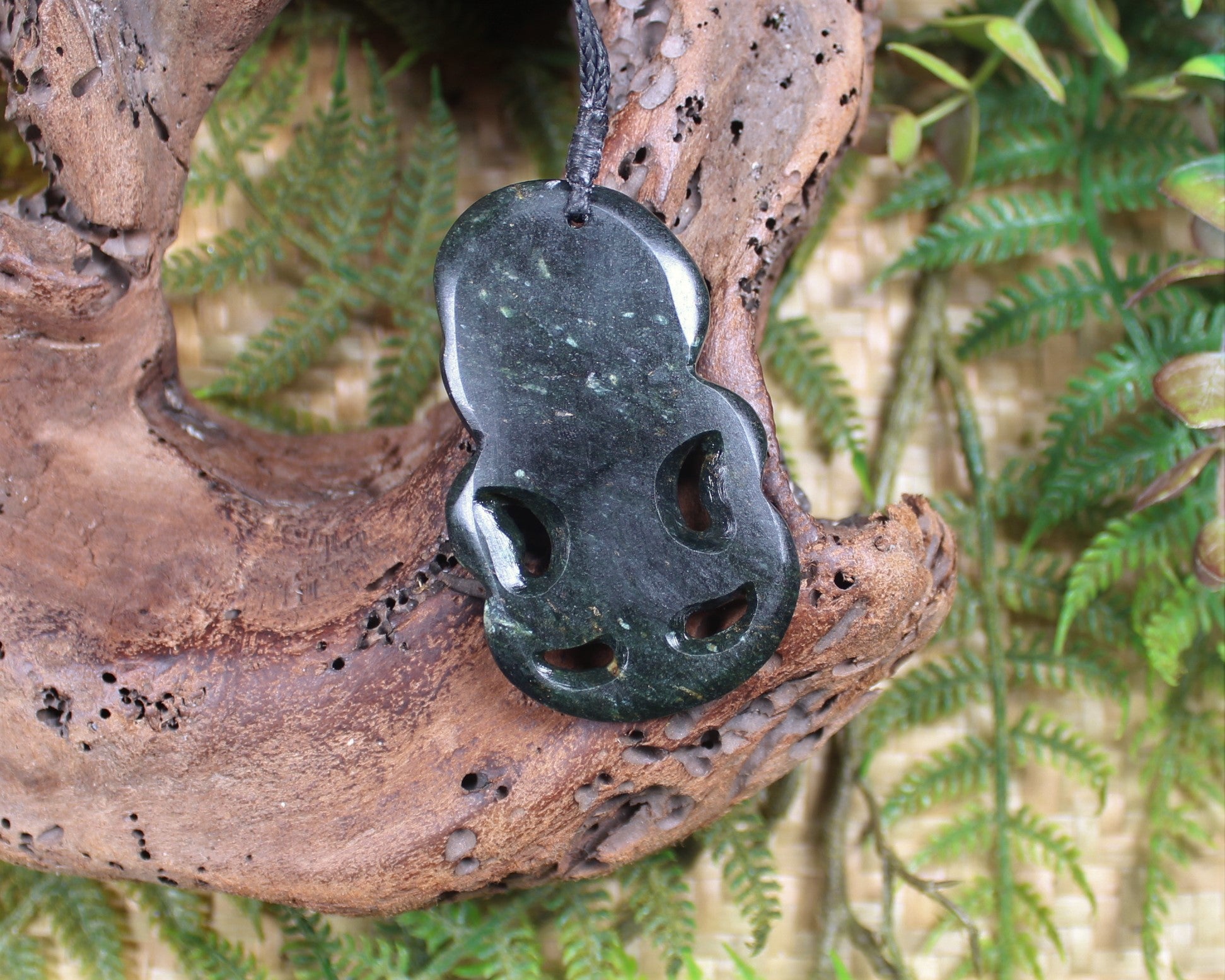 Hei Tiki carved from NZ Serpentine