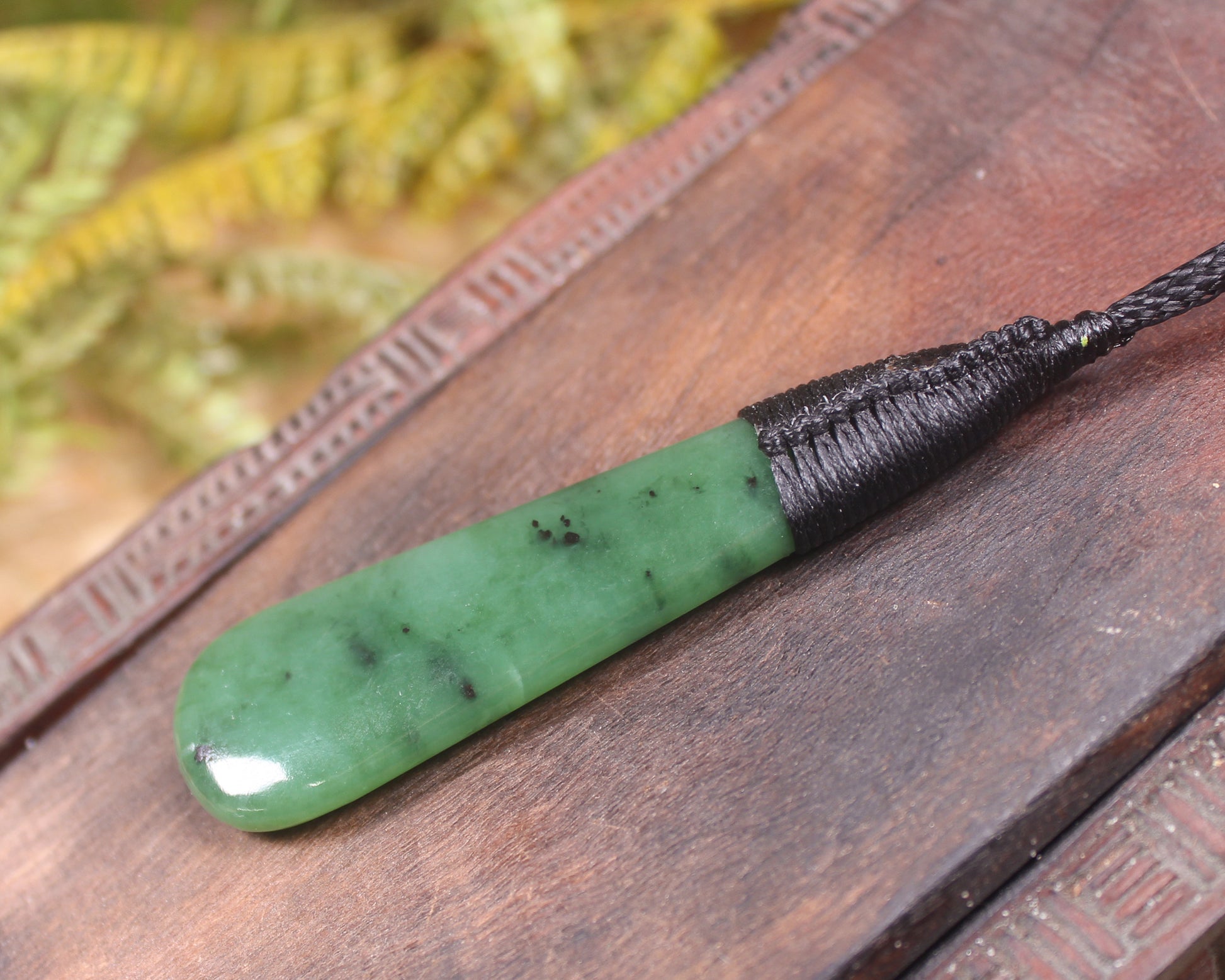 Roimata Teardrop carved from Hapopo Pounamu - NZ Greenstone