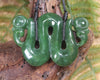 Pekapeka Pendant carved from Hapopo Pounamu - NZ Greenstone