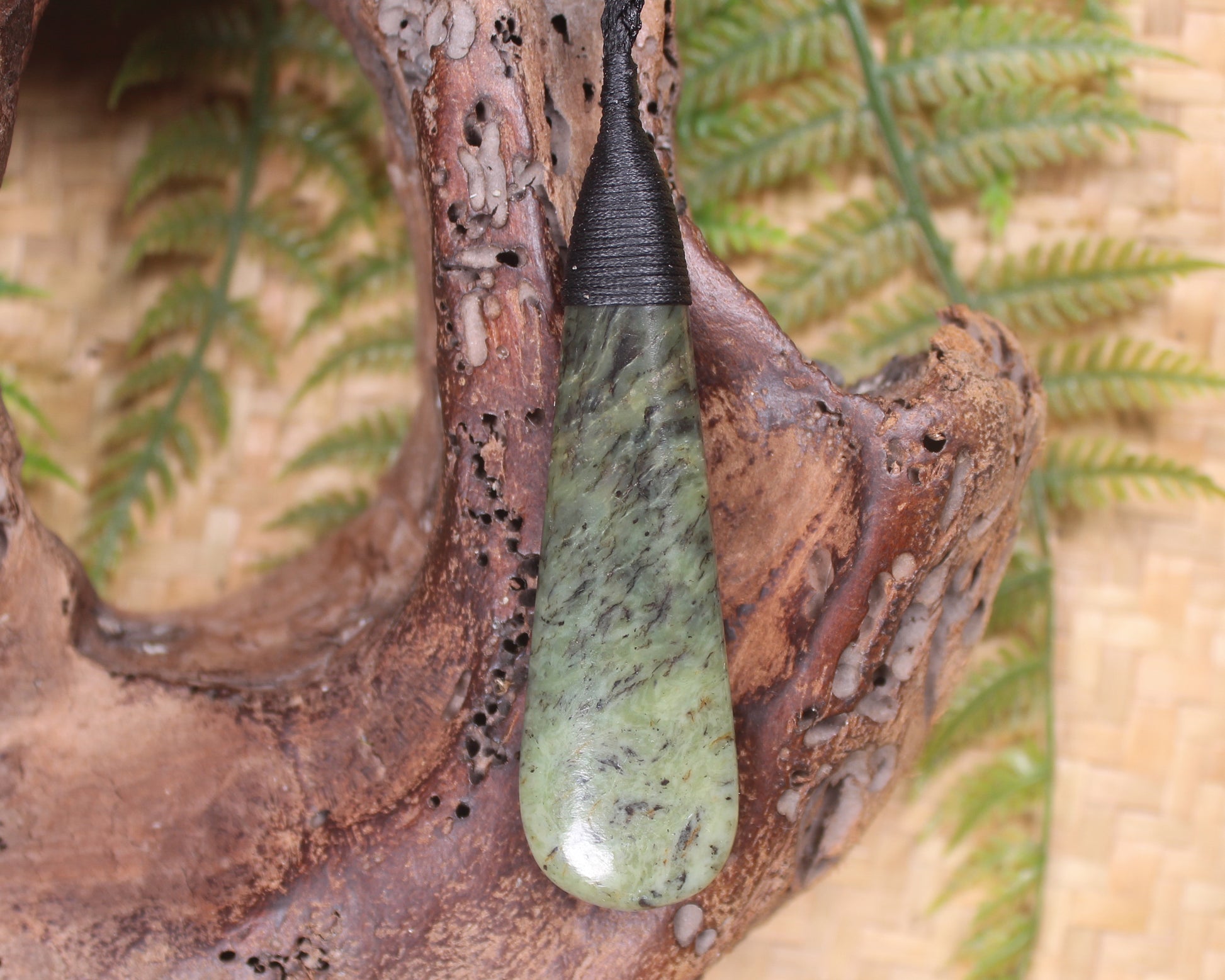 Rimu Pounamu Roimata Pendant - NZ Greenstone