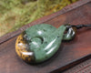 Koru Twist carved from Flower Jade Pounamu - NZ Greenstone