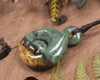 Koru Twist carved from Flower Jade Pounamu - NZ Greenstone