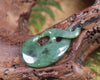 Inanga Koru Twist Pendant - NZ Greenstone