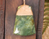 Toki or Adze Pendant carved from Flower Jade Pounamu - NZ Greenstone