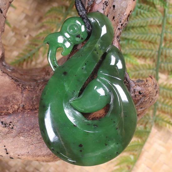 Manaia carved from Hapopo Pounamu - NZ Greenstone