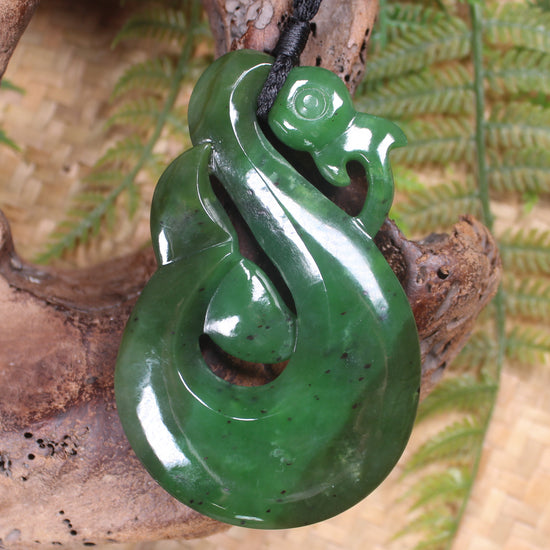 Manaia carved from Hapopo Pounamu - NZ Greenstone