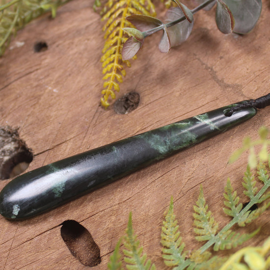 Roimata Teardrop carved from Kawakawa Pounamu - NZ Greenstone