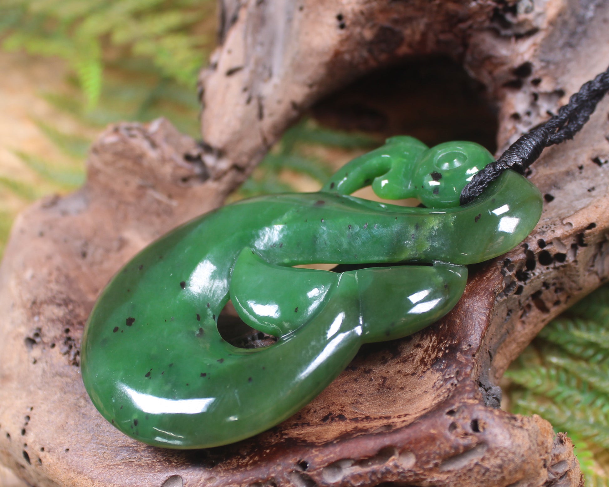 Manaia carved from Hapopo Pounamu - NZ Greenstone