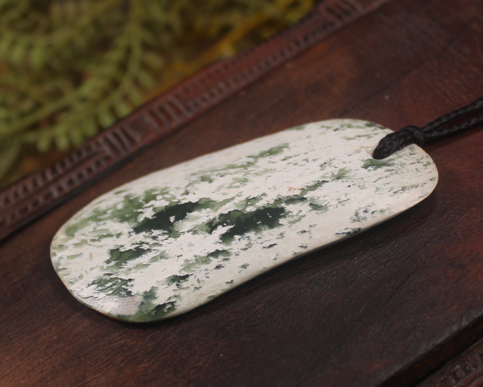 Flower Jade Pounamu Roimata Pendant - NZ Greenstone