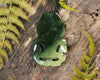 NZ Greenstone Large Hei Tiki Pendant (BM108) Hapopo Pounamu