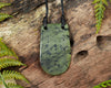 NZ Greenstone Small Kōuma Breastplate Pendant (BN042) Hapopo Pounamu