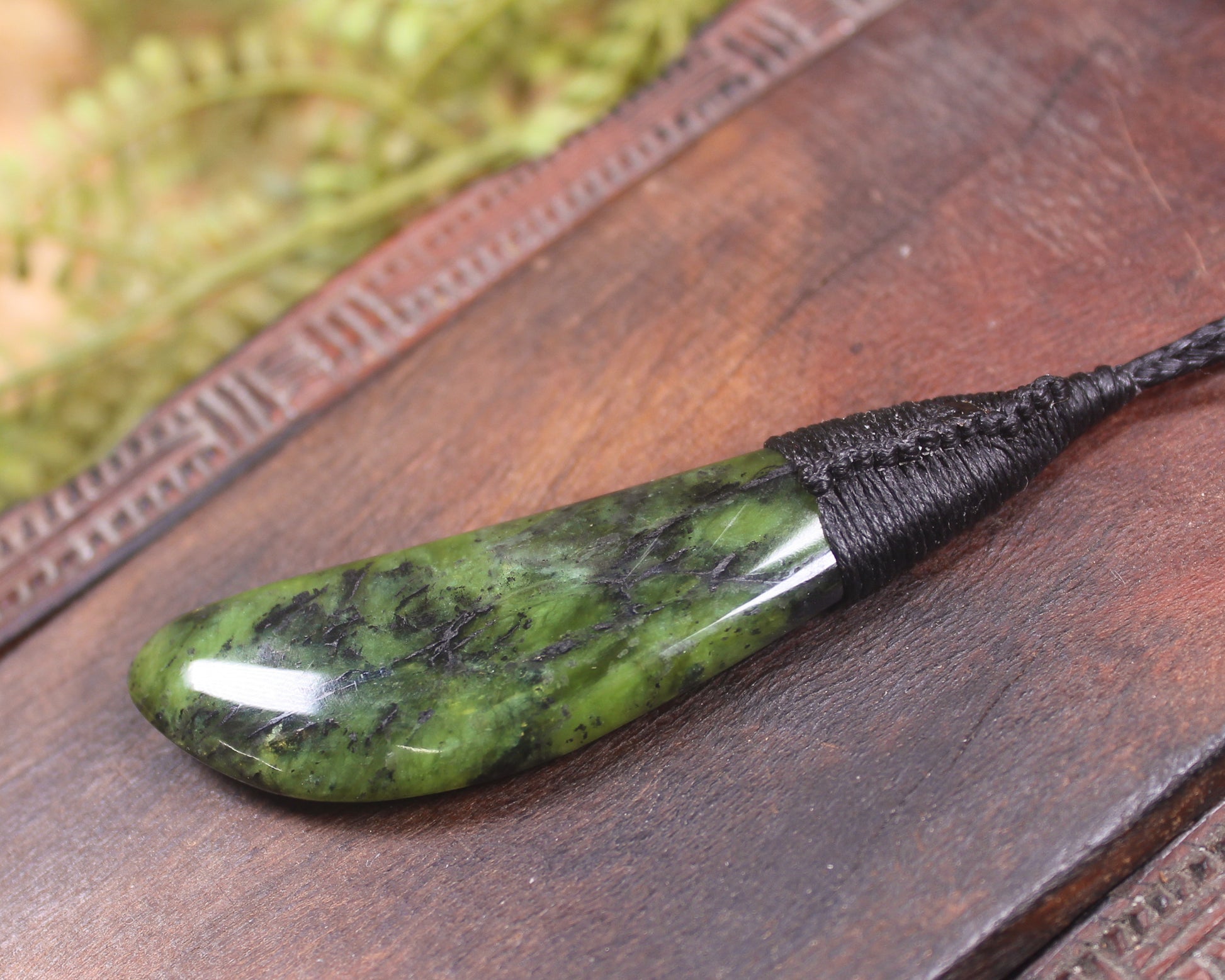 Roimata Teardrop carved from Douglas Creek Pounamu - NZ Greenstone
