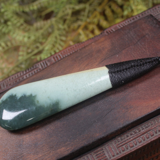 Roimata Teardrop carved from Inanga Pounamu - NZ Greenstone
