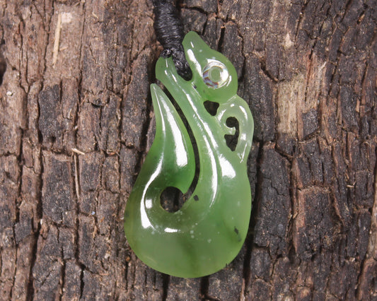 Manaia carved from Hapopo Pounamu - NZ Greenstone