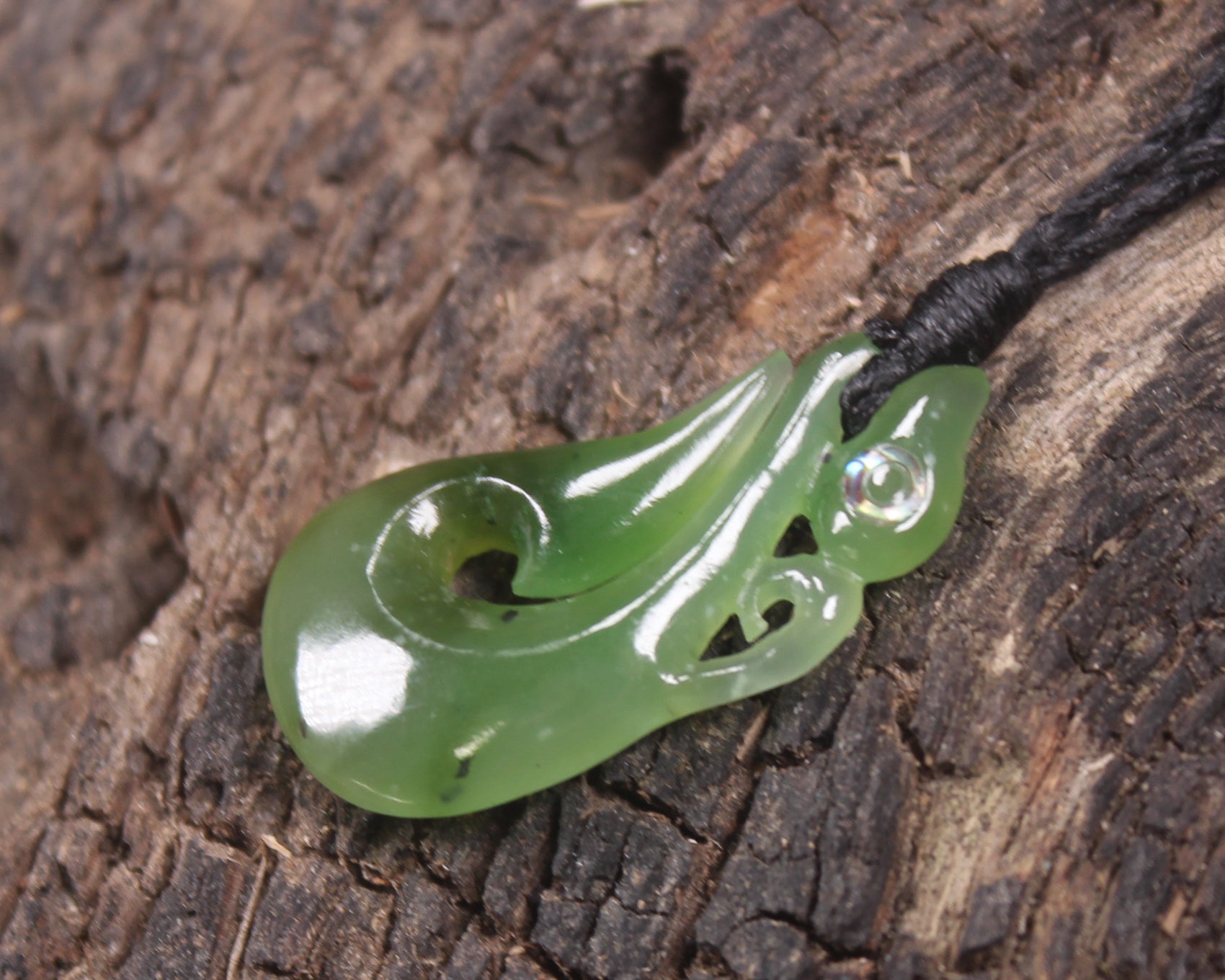 Manaia carved from Hapopo Pounamu - NZ Greenstone