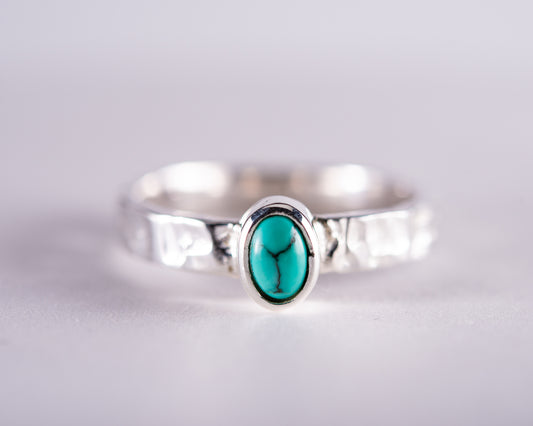 Kingman Mine Turquoise Sterling Silver Ring