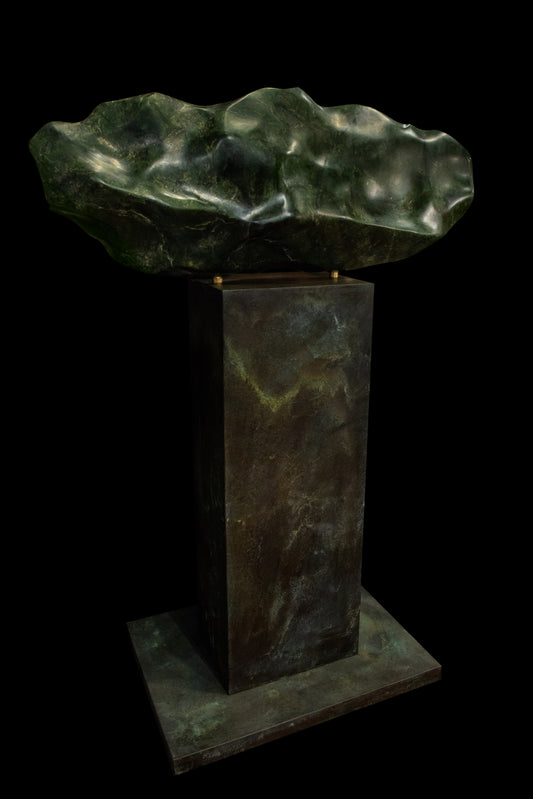 NZ Greenstone Freeform Sculpture (BH301)  Rimu Pounamu