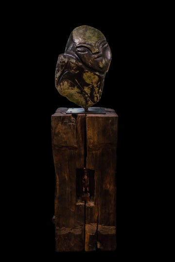 NZ Serpentine TIKI Sculpture (BH304)