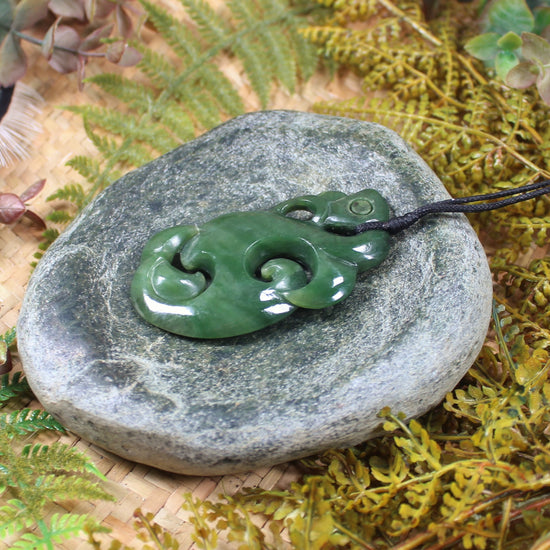 Manaia carved from Hapopo Pounamu - NZ Greenstone