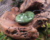 Koru or Spiral carved from Rimu Pounamu - NZ Greenstone