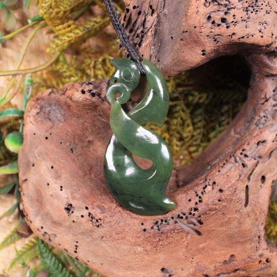Manaia carved from Hapopo Pounamu - NZ Greenstone