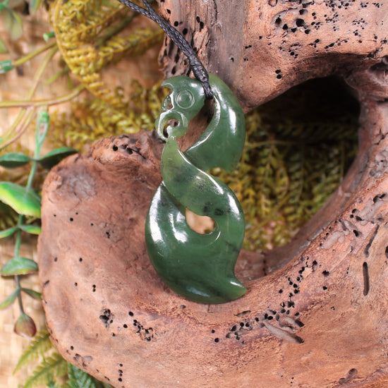 Manaia carved from Hapopo Pounamu - NZ Greenstone
