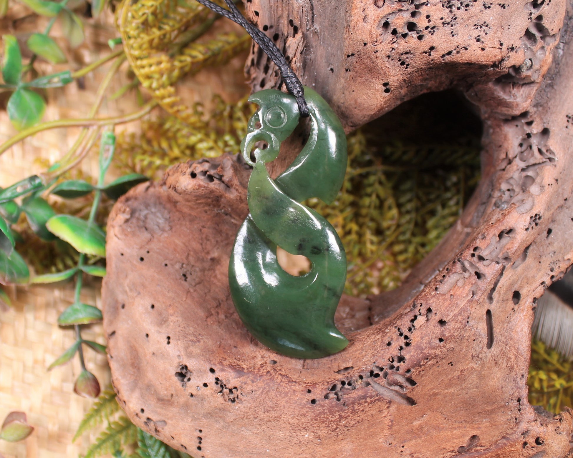 Manaia carved from Hapopo Pounamu - NZ Greenstone
