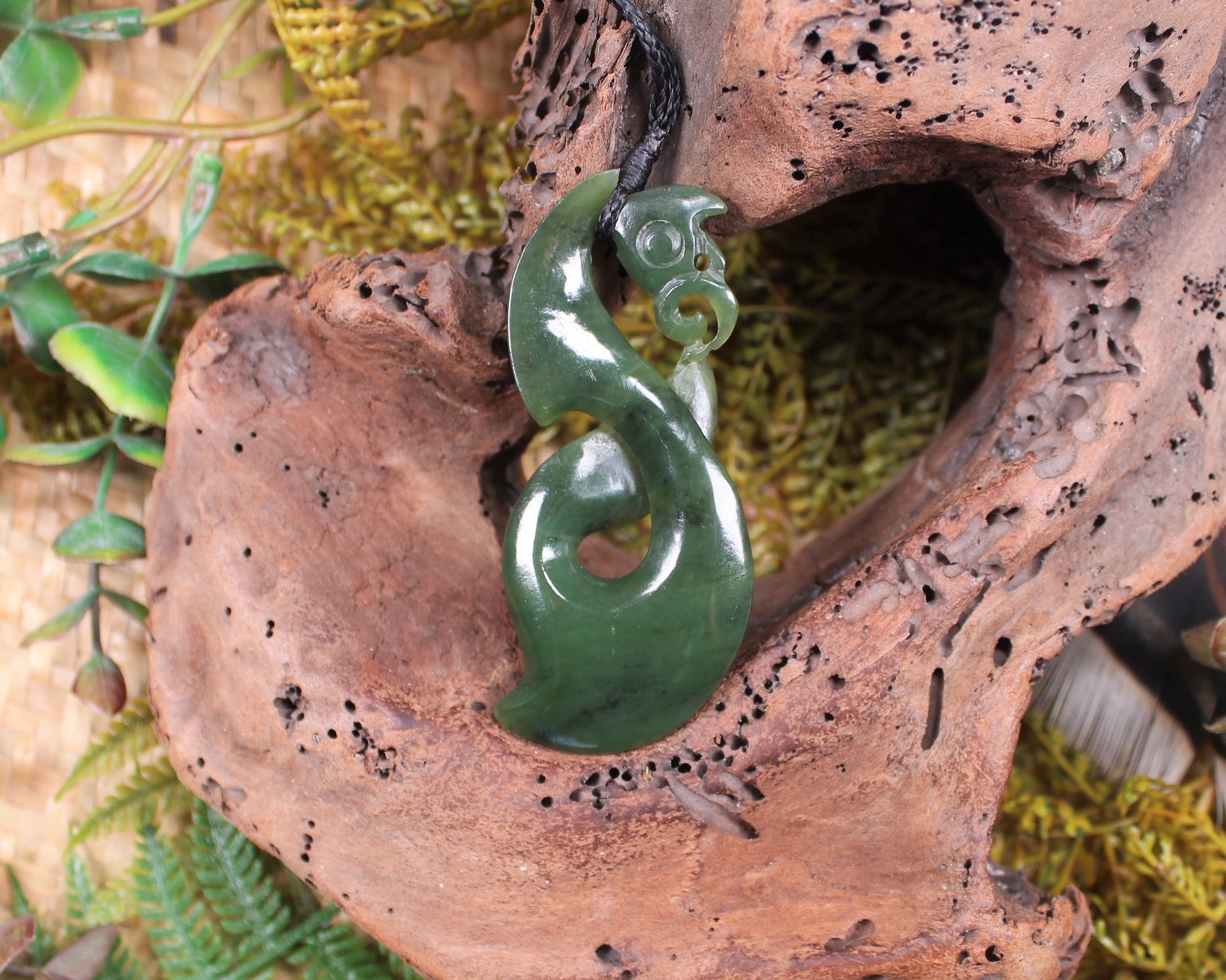 Manaia carved from Hapopo Pounamu - NZ Greenstone