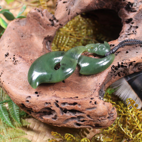 Manaia carved from Hapopo Pounamu - NZ Greenstone