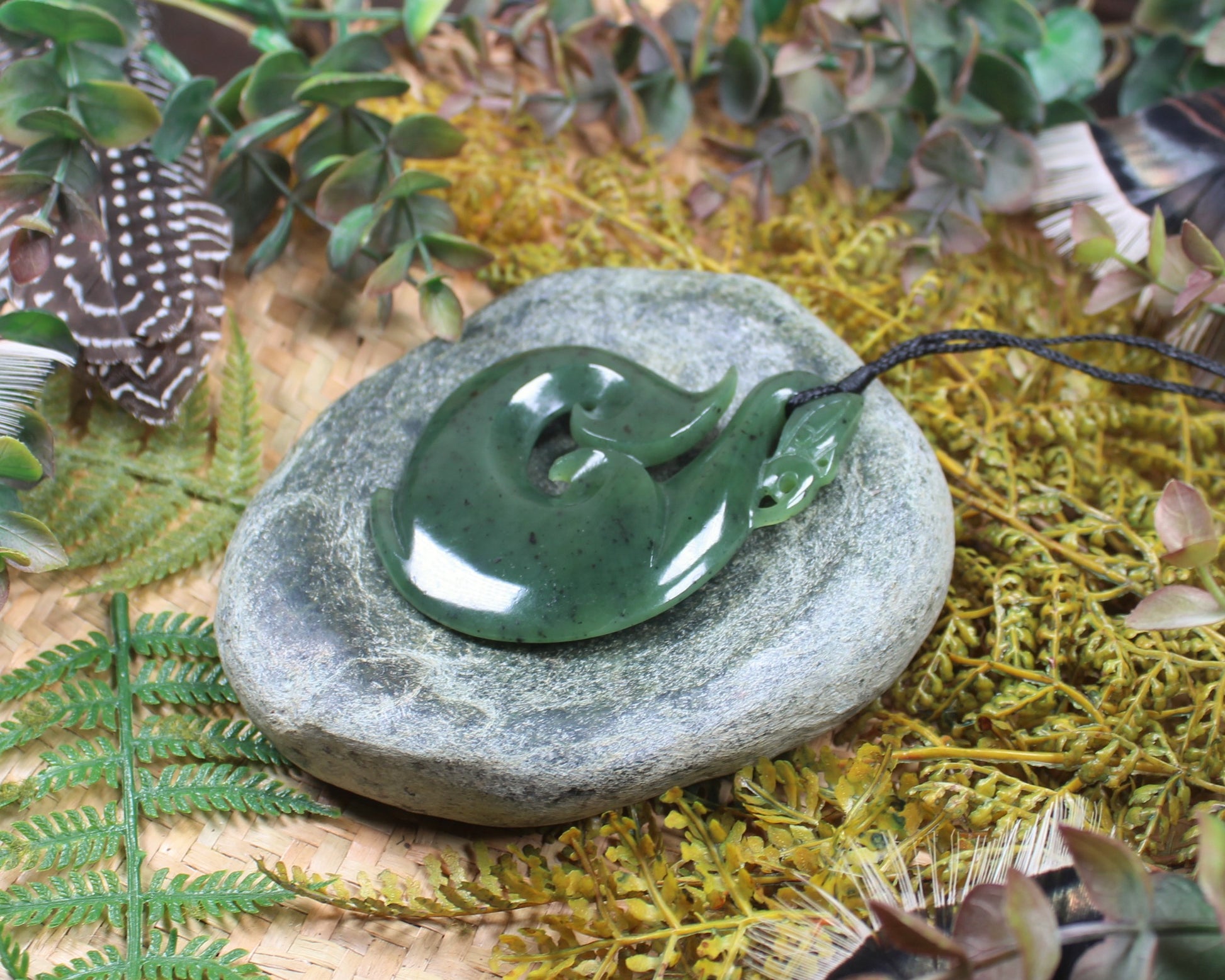 Manaia carved from Hapopo Pounamu - NZ Greenstone