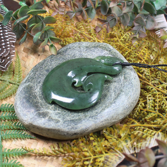Manaia carved from Hapopo Pounamu - NZ Greenstone