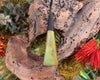 Toki or Adze Pendant carved from Flower Jade Pounamu - NZ Greenstone