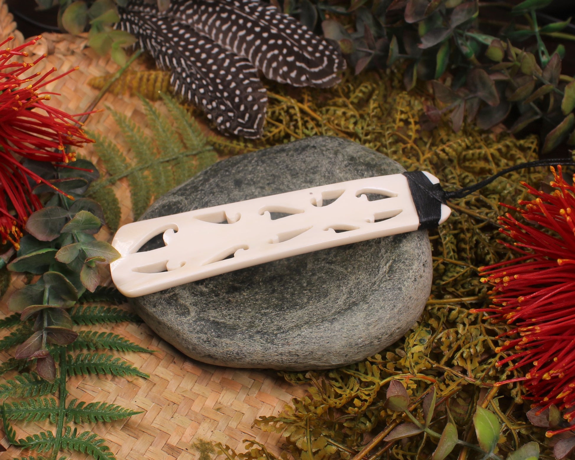 Toki or Adze carved from Beef Bone