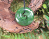 Koru carved from Hapopo Pounamu - NZ Greenstone