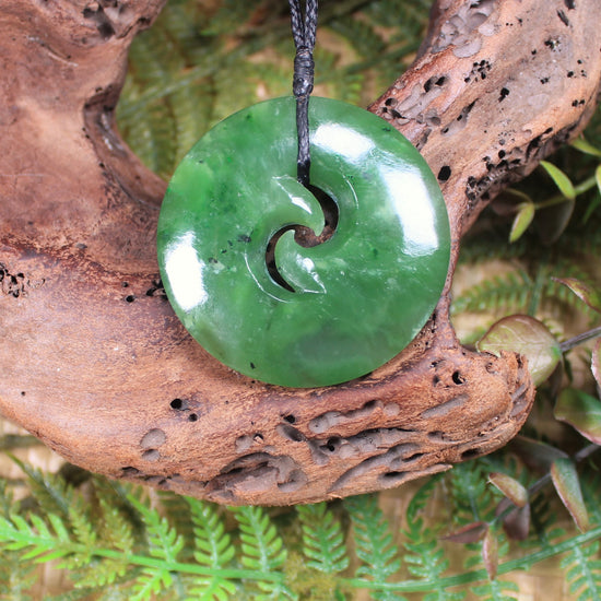 Koru carved from Hapopo Pounamu - NZ Greenstone