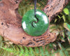 Koru carved from Hapopo Pounamu - NZ Greenstone