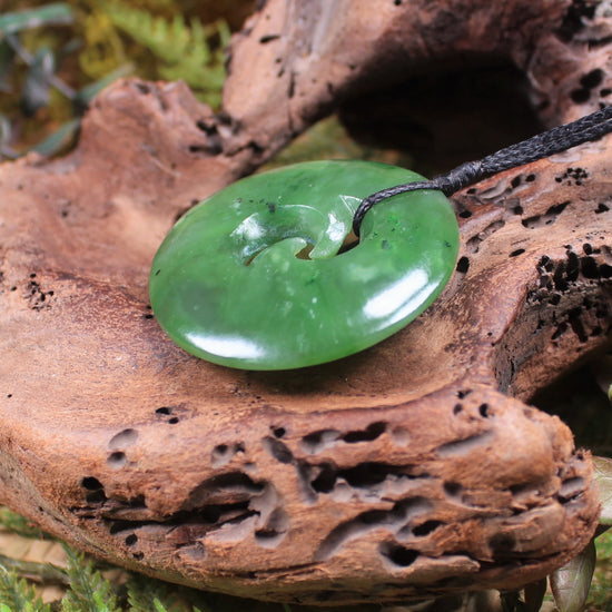 Koru carved from Hapopo Pounamu - NZ Greenstone