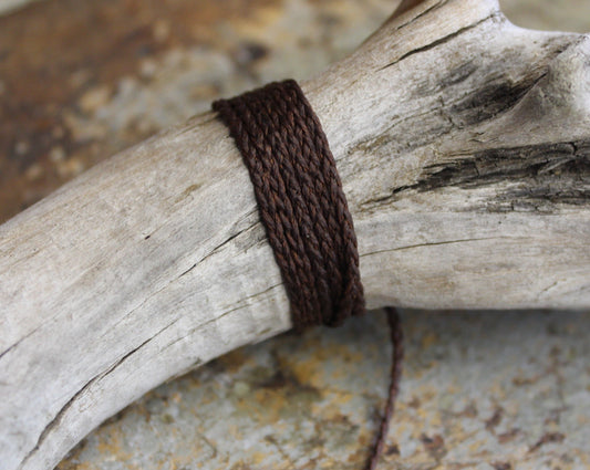 Three Plait Cord - Coffee Brown