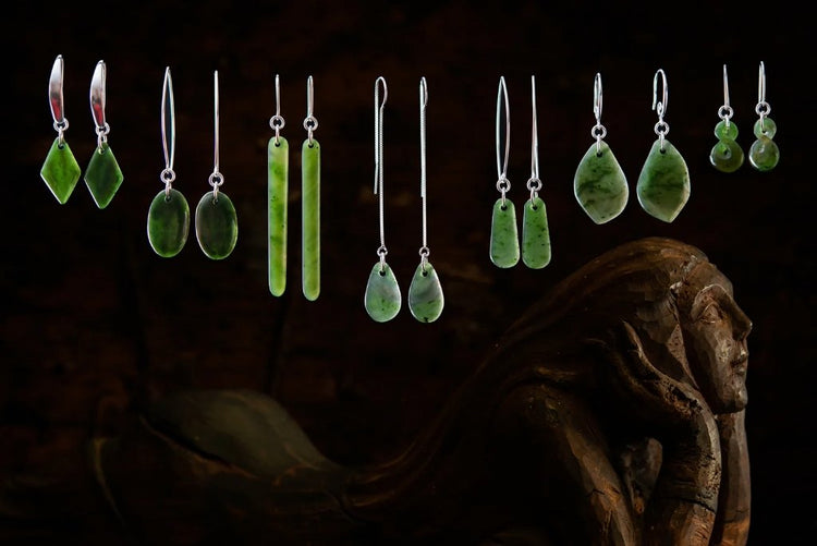 Pounamu Earrings NZ – Greenstone Shop