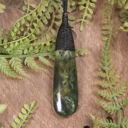 Rimu Pounamu Roimata Pendant - NZ Greenstone